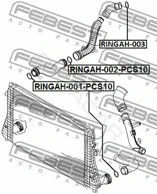 Сальник коленвала FEBEST RINGAH-002-PCS10