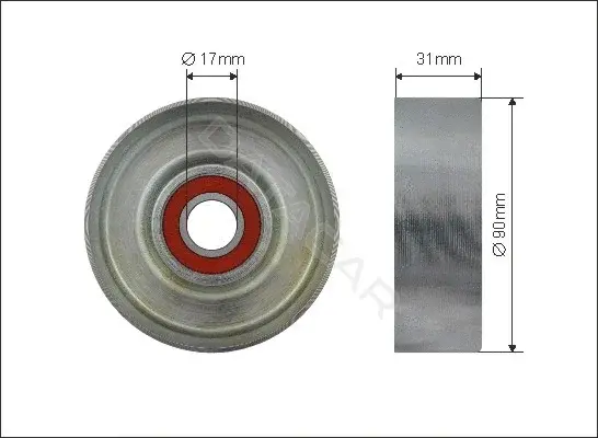 Натяжной ролик ГРМ CAFFARO 500467