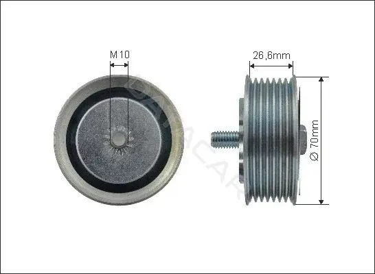 Натяжной ролик ГРМ CAFFARO 500530