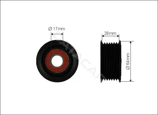 Натяжитель ремня генератора CAFFARO 465-00