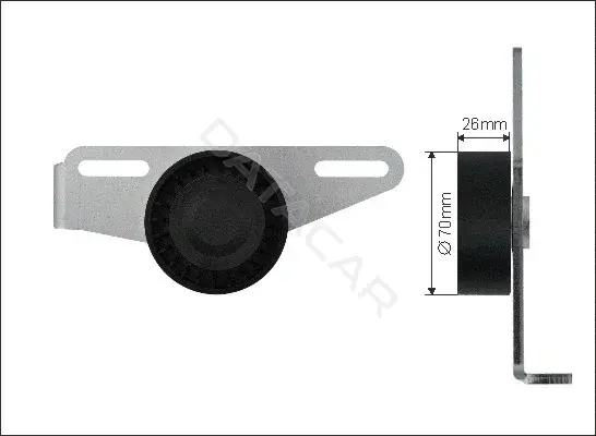 Натяжитель ремня генератора CAFFARO 500059
