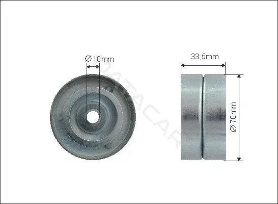Натяжитель ремня генератора CAFFARO 500072