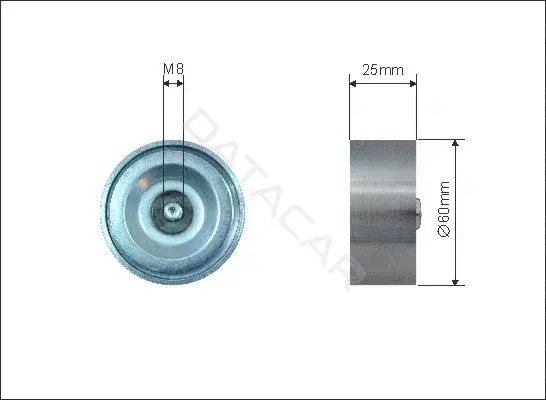 Ролик ремня генератора CAFFARO 500153