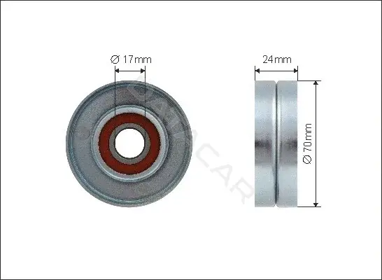 Натяжитель ремня генератора CAFFARO 500170