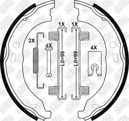 Барабанные колодки NiBK FN0681