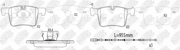 Тормозные колодки NiBK PN0558W