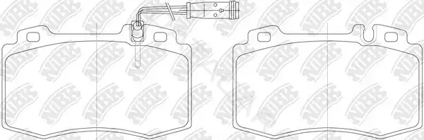 Тормозные колодки NiBK PN0196W