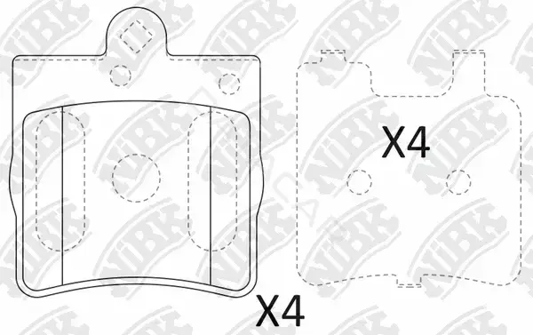 Тормозные колодки NiBK PN0310