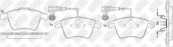 Тормозные колодки NiBK PN0353W