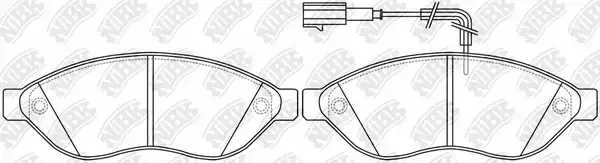 Тормозные колодки NiBK PN0474W