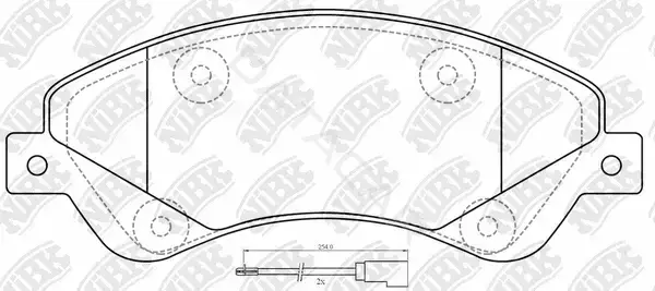 Тормозные колодки NiBK PN0505W