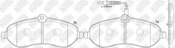 Тормозные колодки NiBK PN0531W