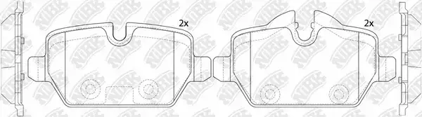 Тормозные колодки NiBK PN0549W