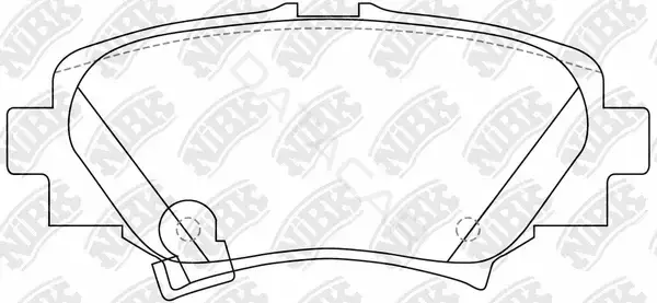 Тормозные колодки NiBK PN25004