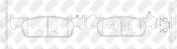 Тормозные колодки NiBK PN43002