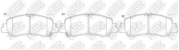 Тормозные колодки NiBK PN3816
