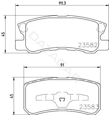 Тормозные колодки NISSHINBO NP3004
