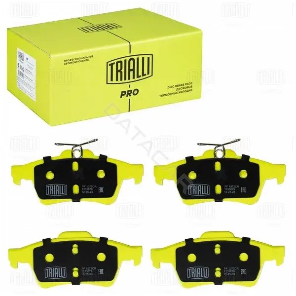 Тормозные колодки TRIALLI PF1072CR