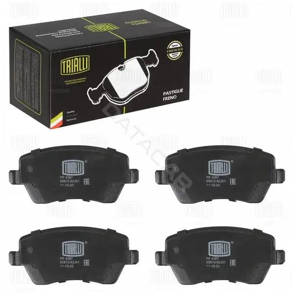 Тормозные колодки TRIALLI PF4387