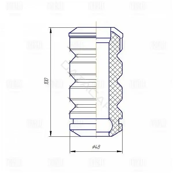 Пыльники и отбойники амортизатора TRIALLI BCS0133