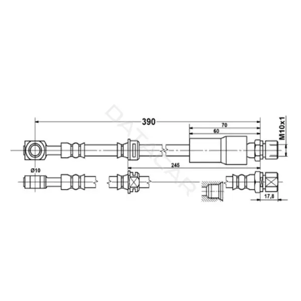 Тормозные шланги TRIALLI BF4832