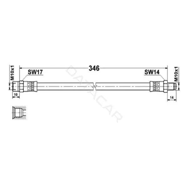 Тормозные шланги TRIALLI BF4814