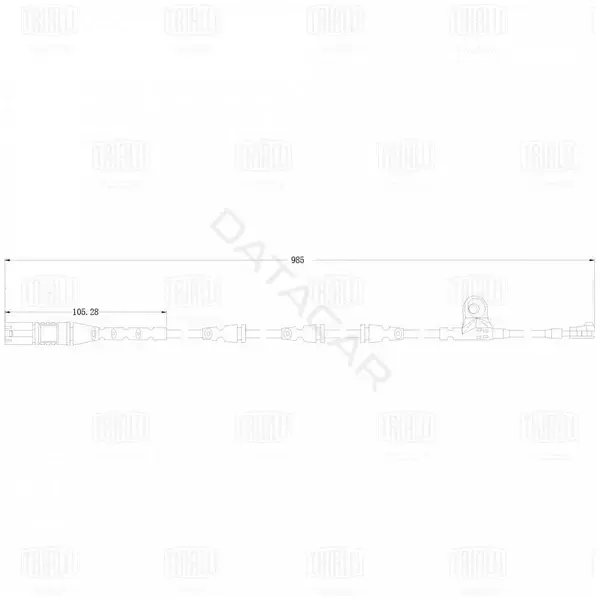 Датчик износа тормозных колодок TRIALLI PFS0070