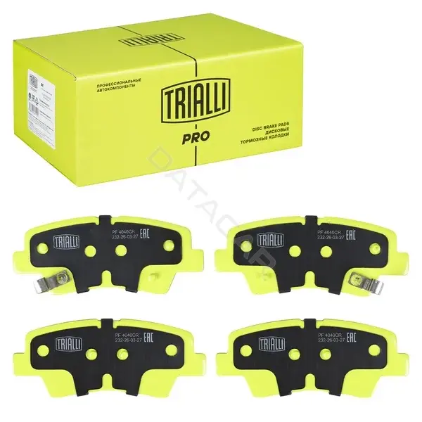 Тормозные колодки TRIALLI PF4040CR