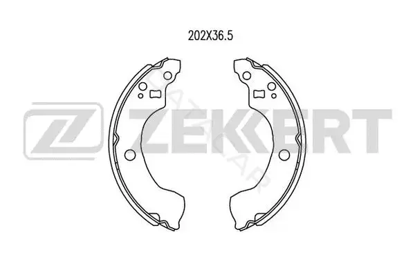 Барабанные колодки ZEKKERT BK-4030