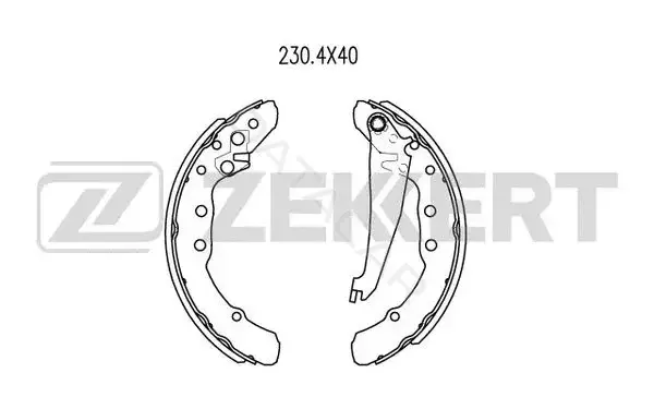 Барабанные колодки ZEKKERT BK-4036