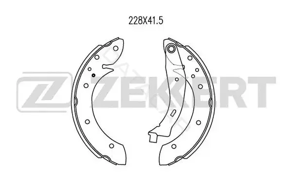 Барабанные колодки ZEKKERT BK-4069