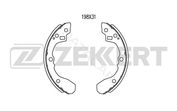 Барабанные колодки ZEKKERT BK-4257