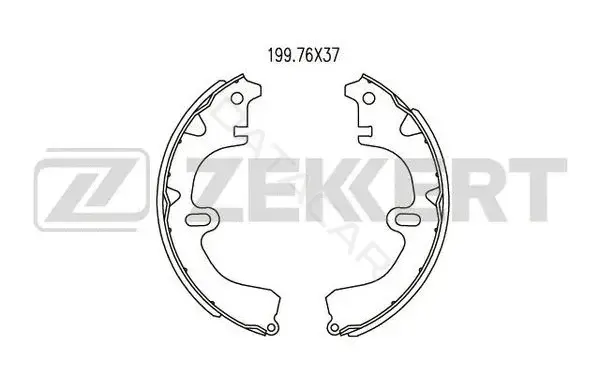Барабанные колодки ZEKKERT BK-4457