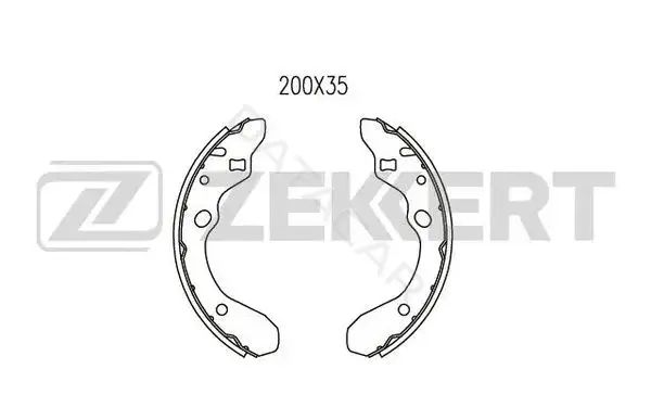 Барабанные колодки ZEKKERT BK-4465