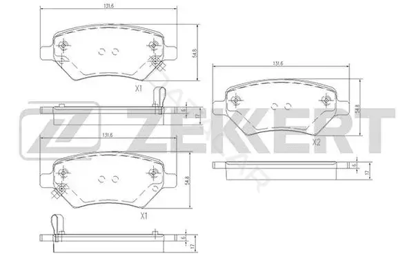 Тормозные колодки ZEKKERT BS-1001