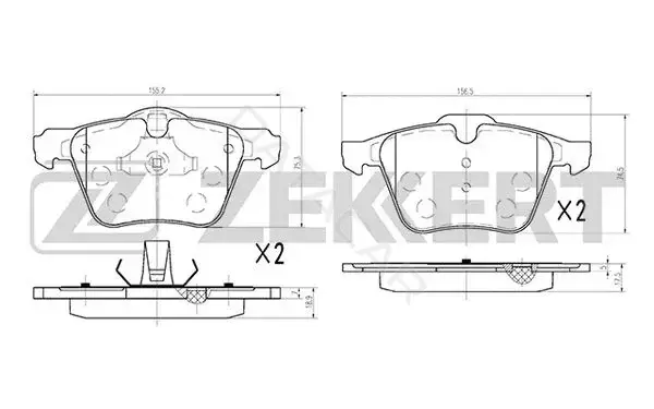 Тормозные колодки ZEKKERT BS-1031