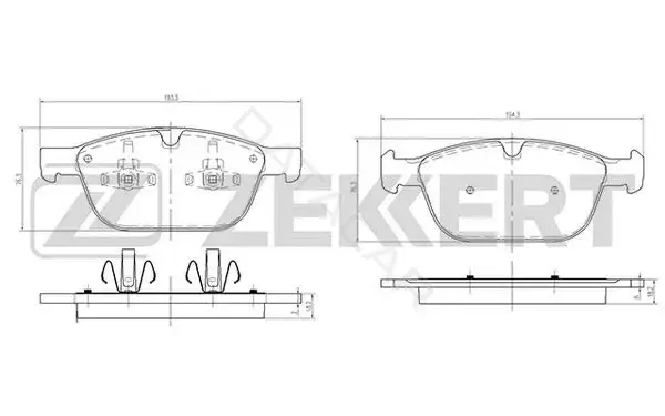 Тормозные колодки ZEKKERT BS-1053
