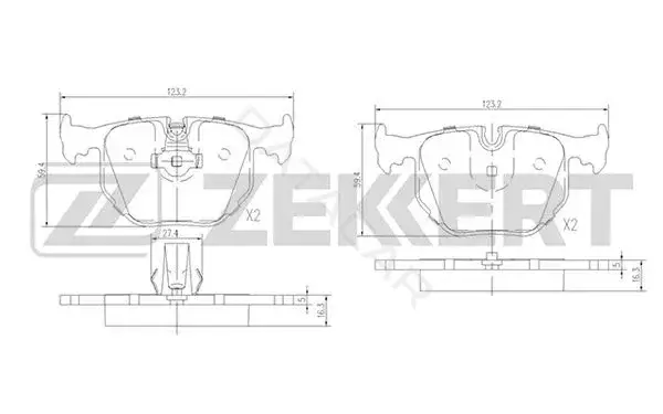 Тормозные колодки ZEKKERT BS-1137