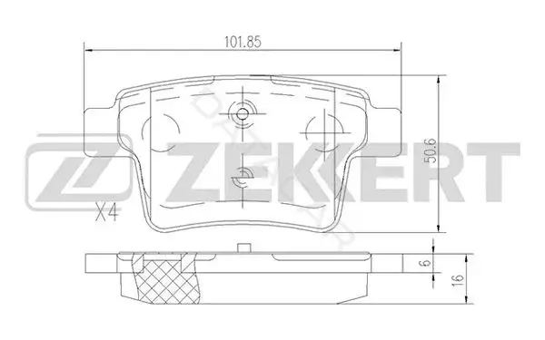 Тормозные колодки ZEKKERT BS-1146
