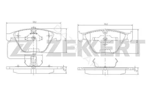 Тормозные колодки ZEKKERT BS-1163