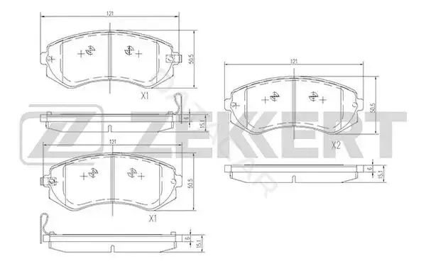 Тормозные колодки ZEKKERT BS-1218