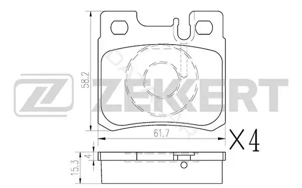 Тормозные колодки ZEKKERT BS-1233