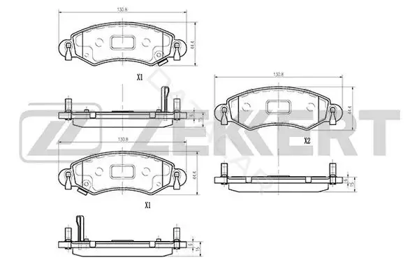 Тормозные колодки ZEKKERT BS-1239