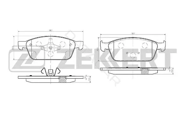 Тормозные колодки ZEKKERT BS-1249