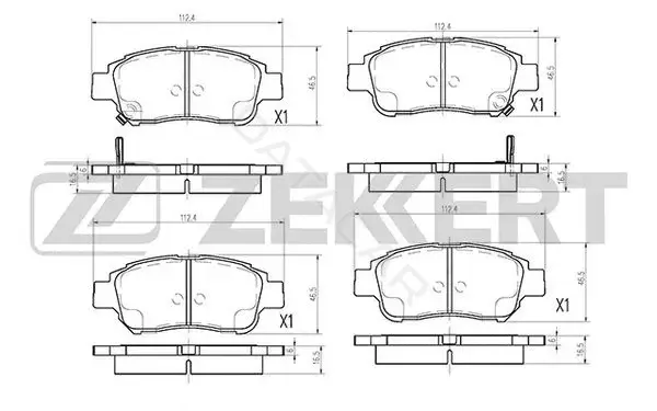 Тормозные колодки ZEKKERT BS-1266