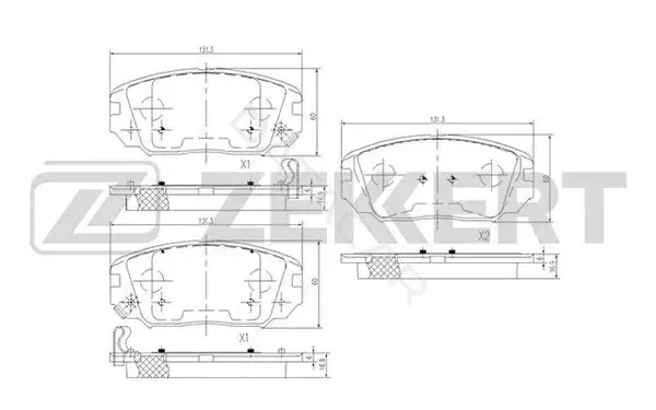 Тормозные колодки ZEKKERT BS-1780