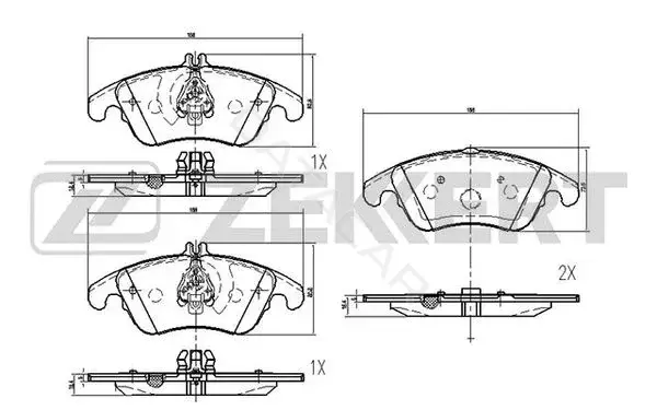 Тормозные колодки ZEKKERT BS-1879