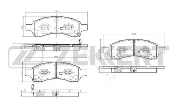 Тормозные колодки ZEKKERT BS-2066