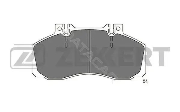 Тормозные колодки ZEKKERT BS-2070