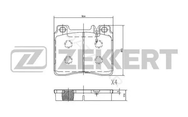 Тормозные колодки ZEKKERT BS-2071